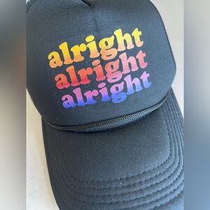 Matthew McConaughey “alright, alright, alright” Black Trucker Cap